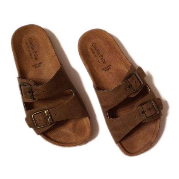 Giulia Palai Girls Sandals Brown Size 1 - Picture 1 of 12